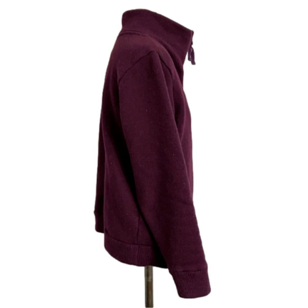 Patagonia Deep Plum Woolie Fleece 1/4 Zip Pullover Top - S ♻️ - Picture 6 of 11